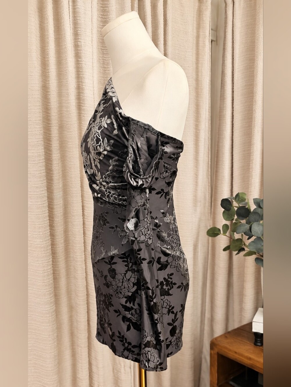 Mistress Rocks Slate Devore Mini Dress - Picture 10 of 13